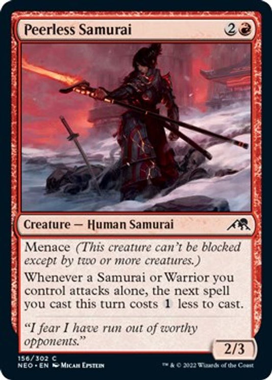 Peerless Samurai | 156 | Kamigawa: Neon Dynasty