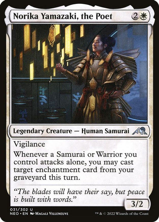 Norika Yamazaki, the Poet | 31 | Kamigawa: Neon Dynasty