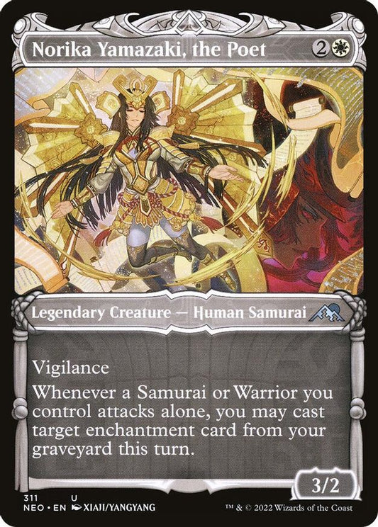 Norika Yamazaki, the Poet (Showcase) | 311 | Kamigawa: Neon Dynasty