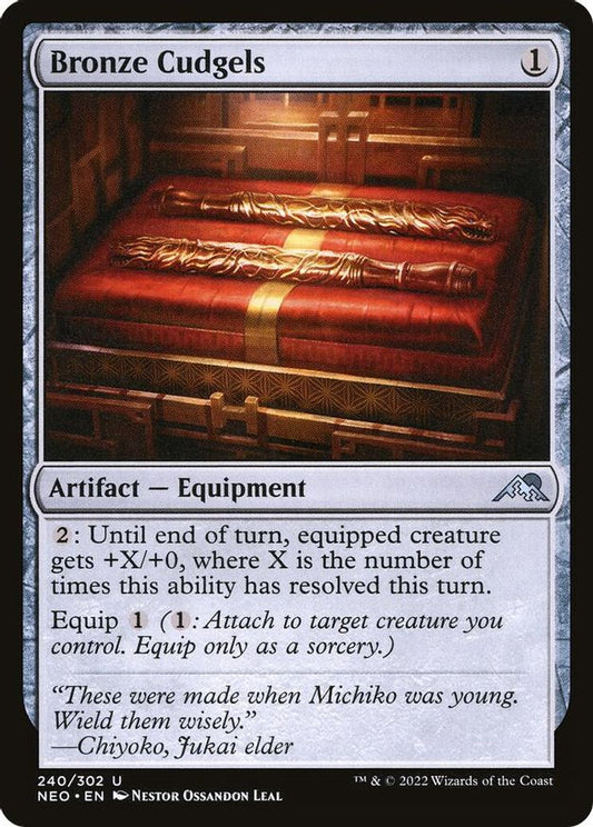 Bronze Cudgels | 240 | Kamigawa: Neon Dynasty