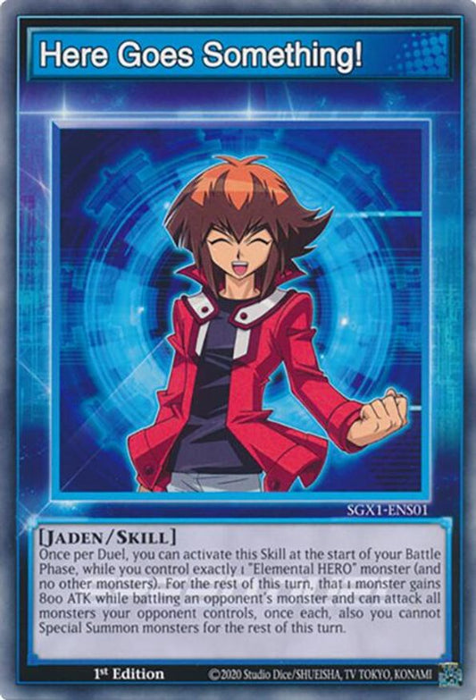 Here Goes Something! | SGX1-ENS01