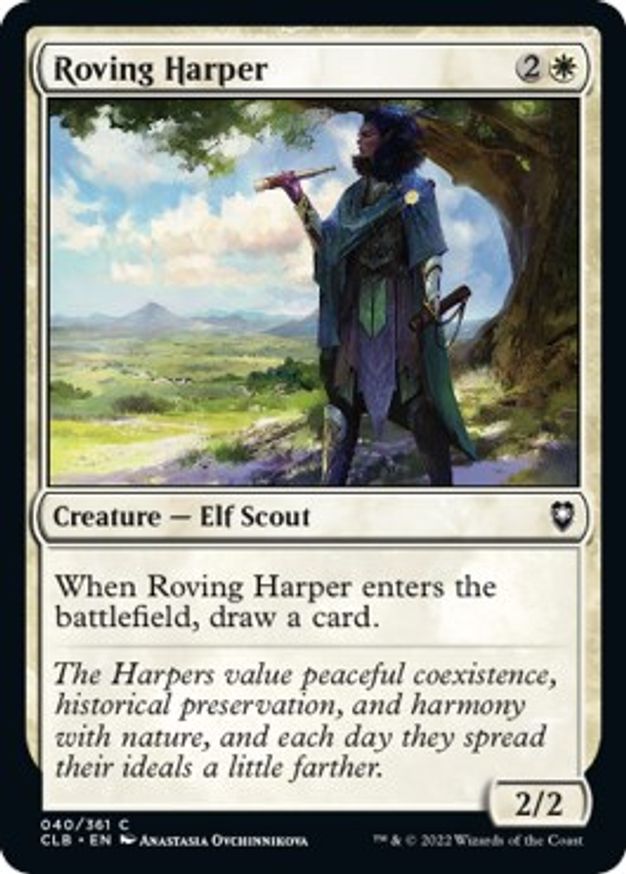 Roving Harper | 40 | Commander Legends: Battle for Baldur's Gate