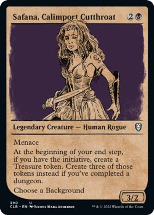 Safana, Calimport Cutthroat (Showcase) | 390 | Commander Legends: Battle for Baldur's Gate
