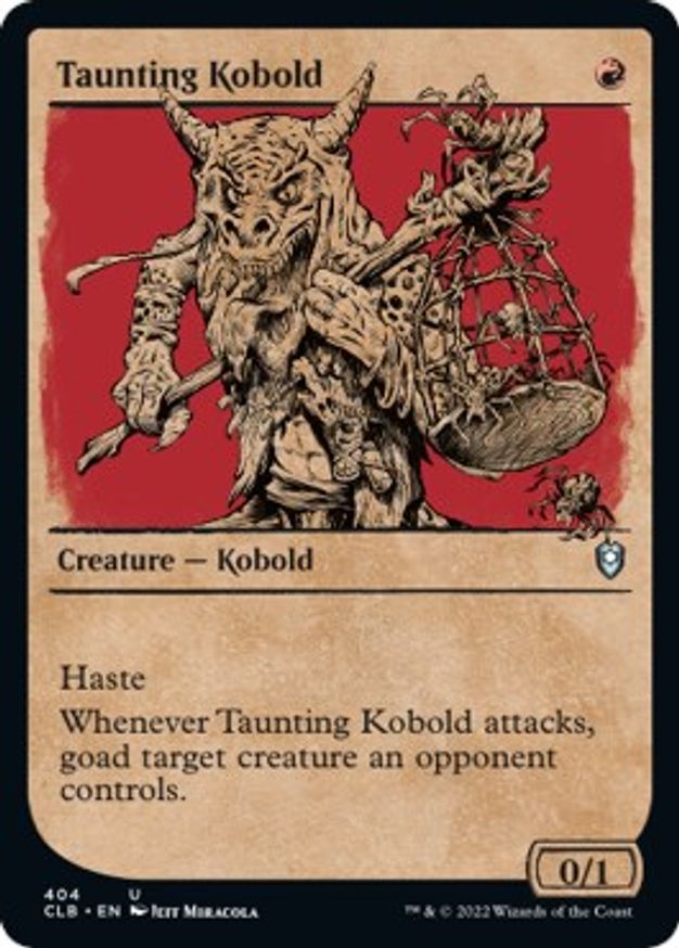 Taunting Kobold (Showcase) | 404 | Commander Legends: Battle for Baldur's Gate