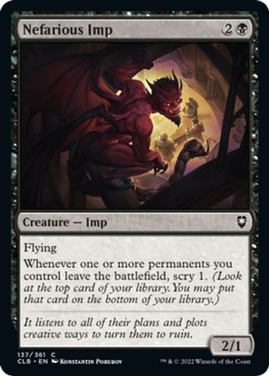 Nefarious Imp | 137 | Commander Legends: Battle for Baldur's Gate