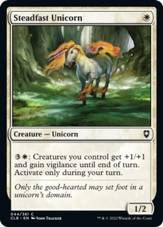 Steadfast Unicorn | 44 | Commander Legends: Battle for Baldur's Gate