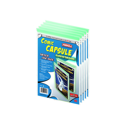 Glow in the Dark SILVER Age Size ComicCapsule