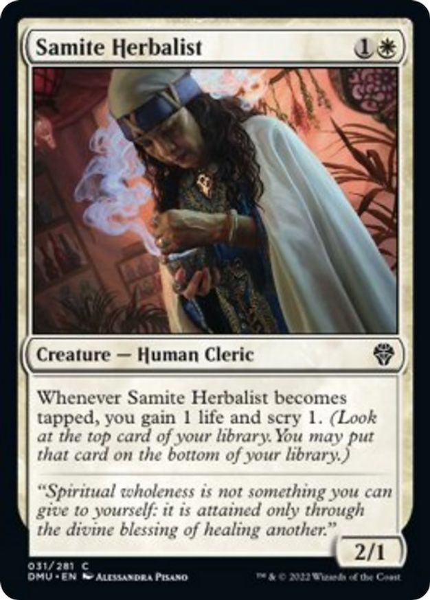 Samite Herbalist | 31 | Dominaria United