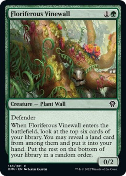 Floriferous Vinewall | 163 | Dominaria United