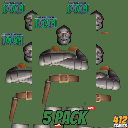 ONE WORLD UNDER DOOM #1 JTC NEGATIVE SPACE VAR - 5 PACK (PRESALE 2/12/25)