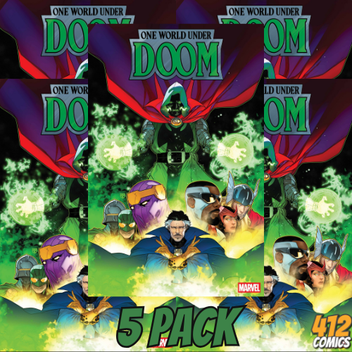 ONE WORLD UNDER DOOM #1 R.B. SILVA VAR - 5 PACK (PRESALE 2/12/25)