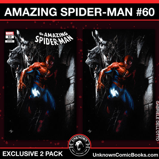 [2 PACK] AMAZING SPIDER-MAN #60 GABRIELE DELL'OTTO EXCLUSIVE VAR (10/30/2024)