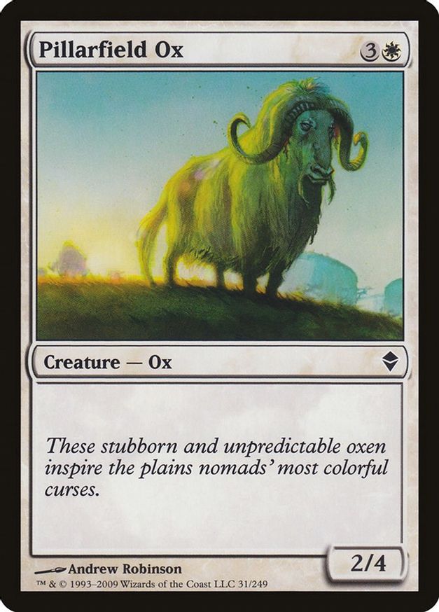 Pillarfield Ox | 31 | Zendikar