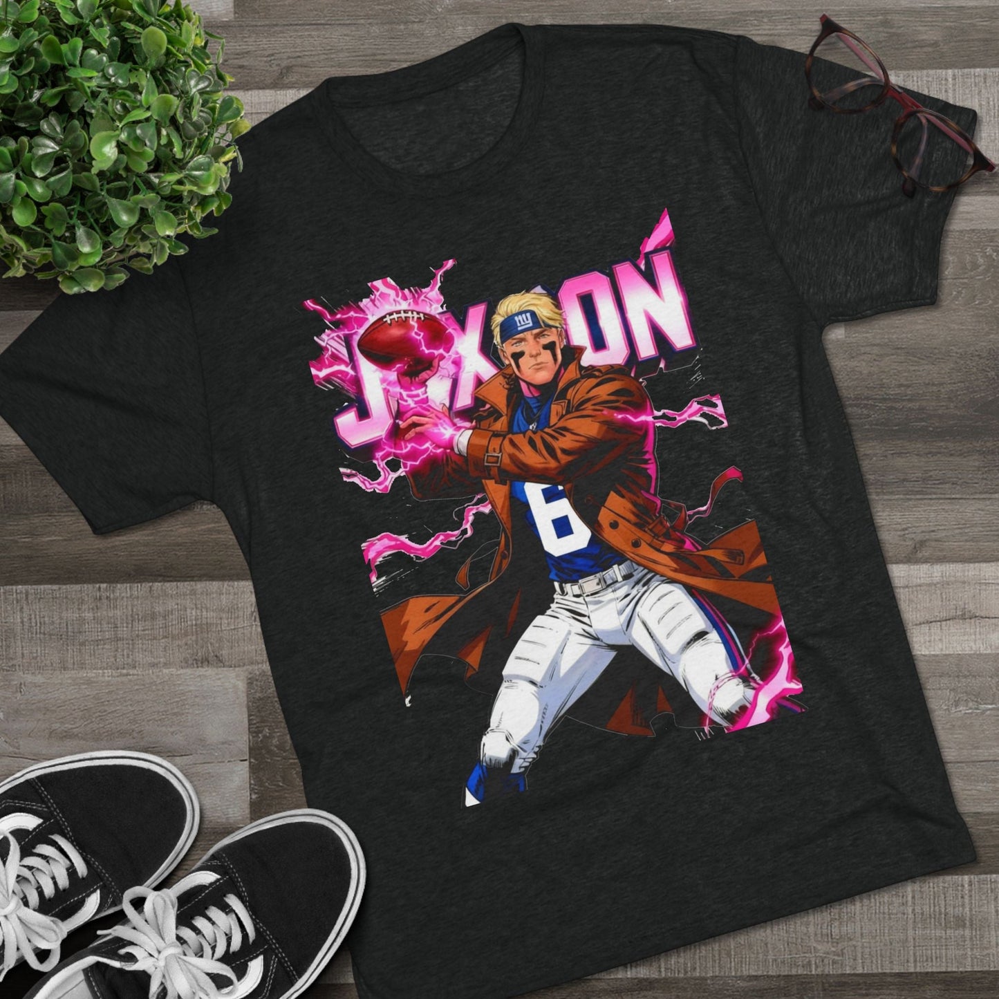 Jaxson Dart is Gambit -- Fantasy Football T‑Shirt — New York Giants X-Men Graphic Tee
