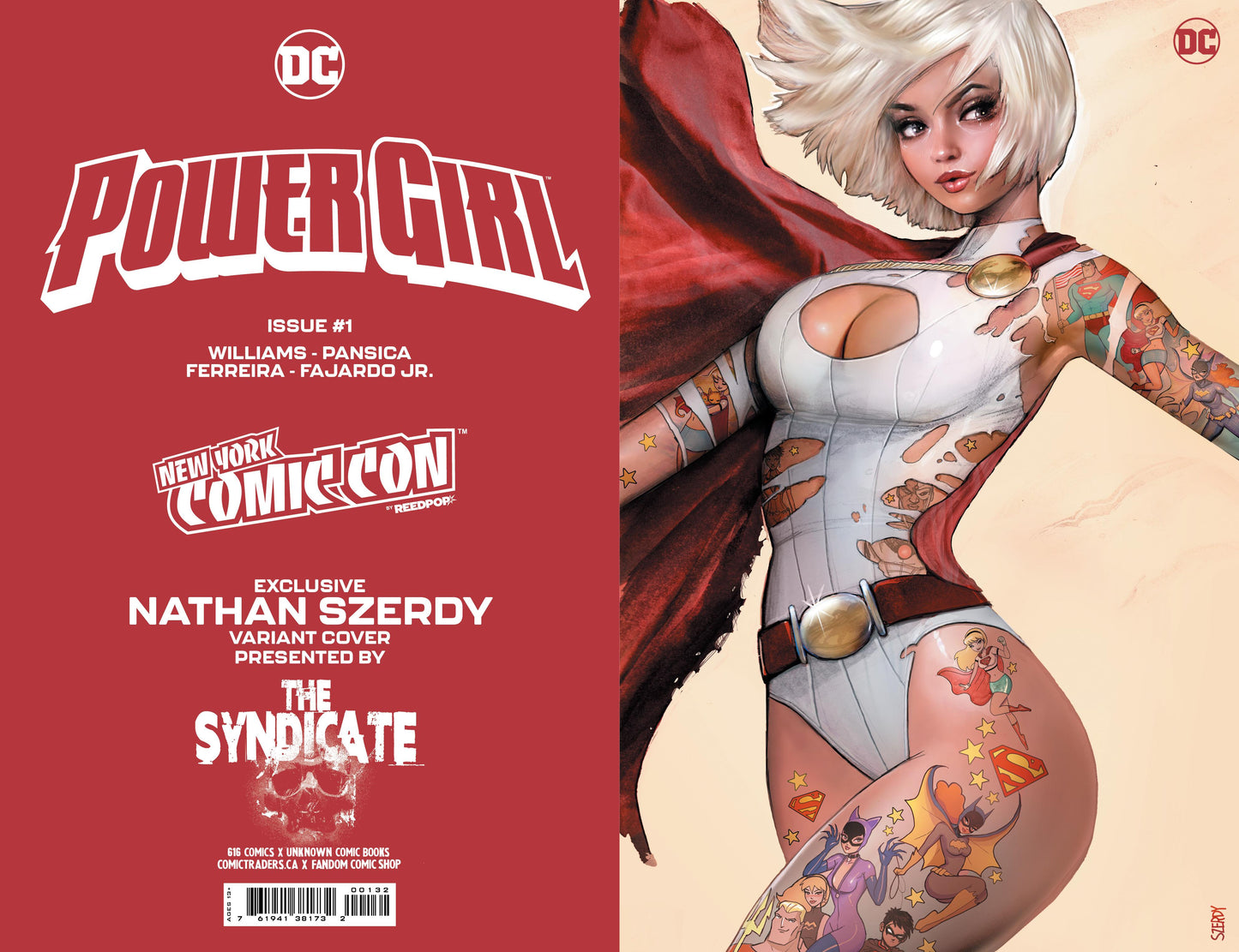 [Signed by Nathan Szerdy] POWER GIRL #1 NATHAN SZERDY (616) EXCLUSIVE FOIL NYCC VIRGIN VAR [IN STOCK]