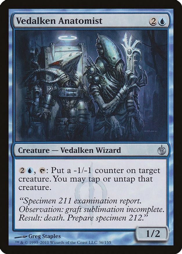 Vedalken Anatomist | 36 | Mirrodin Besieged