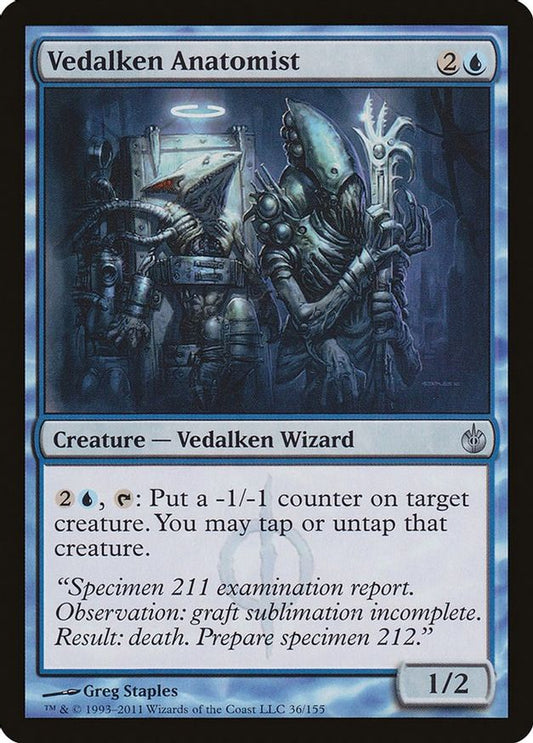 Vedalken Anatomist | 36 | Mirrodin Besieged
