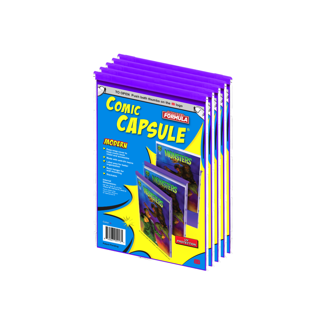 Purple Modern Size ComicCapsule