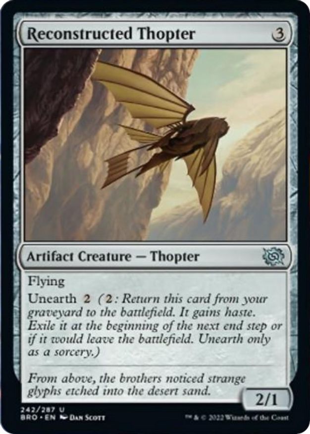 Reconstructed Thopter | 242 | The Brothers' War