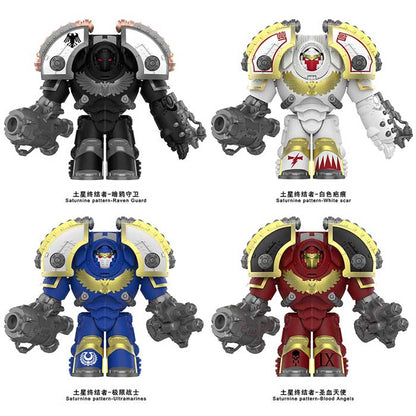 Warhammer 40,000 Saturnine Terminator set of 4 Big Minifigures