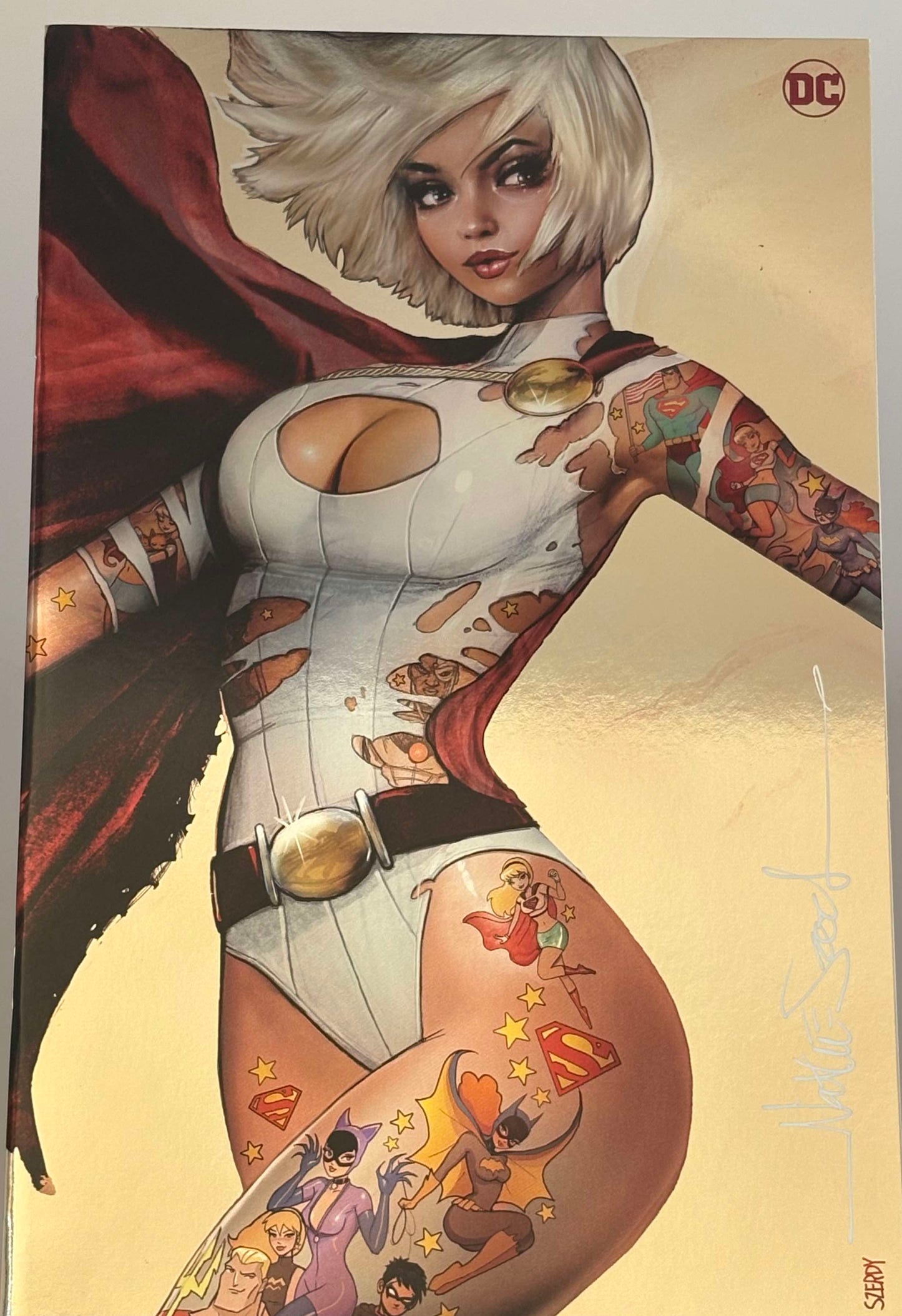 [Signed by Nathan Szerdy] POWER GIRL #1 NATHAN SZERDY (616) EXCLUSIVE FOIL NYCC VIRGIN VAR [IN STOCK]