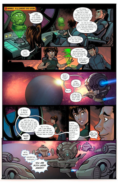 Pixi Runner #5 – Alpha Centurion LXC vs. Mermaid Princess Cassia'Pea | Mature Sci-Fi Comic | Faro's Lounge