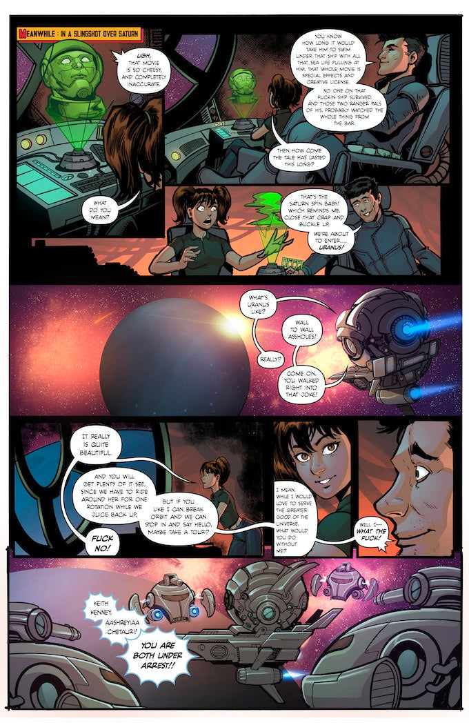 Pixi Runner #5 – Digital Download | Alpha Centurion LXC vs. Mermaid Princess Cassia'Pea Mature Full-Color Sci-Fi Comic