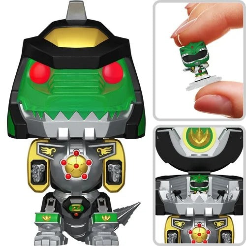 Funko Pop! Bitty Bot Power Rangers Dragonzord with Green Ranger Vinyl Figure