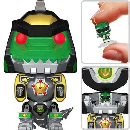 Funko Pop! Bitty Bot Power Rangers Dragonzord with Green Ranger Vinyl Figure