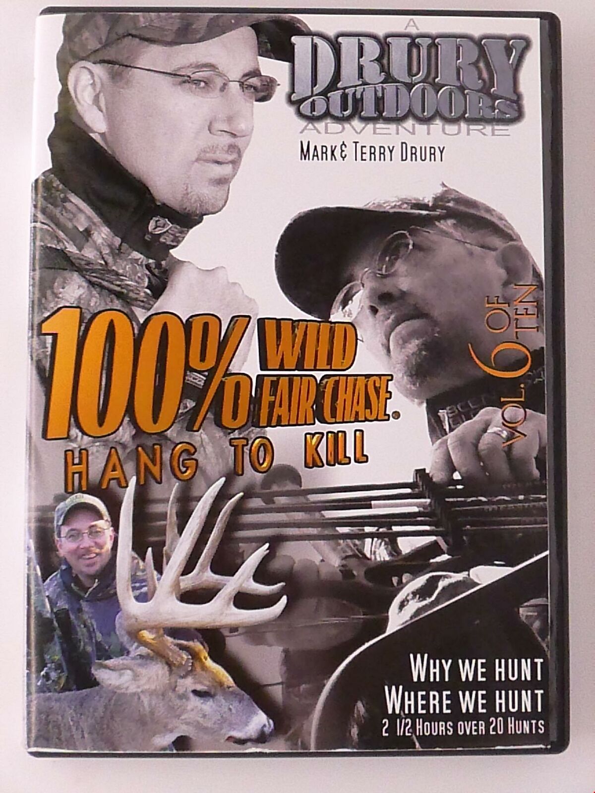 100% Wild Fair Chase Hang to Kill Vol 6 (DVD 16 hunts Drury Outdoors) - L04