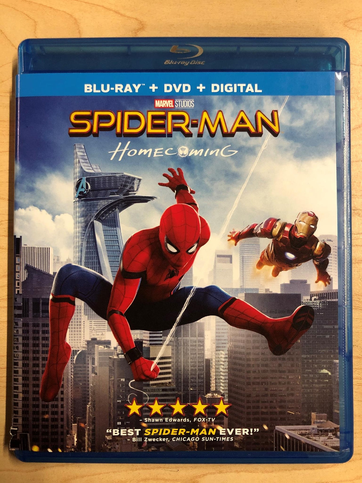 Spider-Man Homecoming (Blu-ray and DVD, Marvel, 2017) - K8