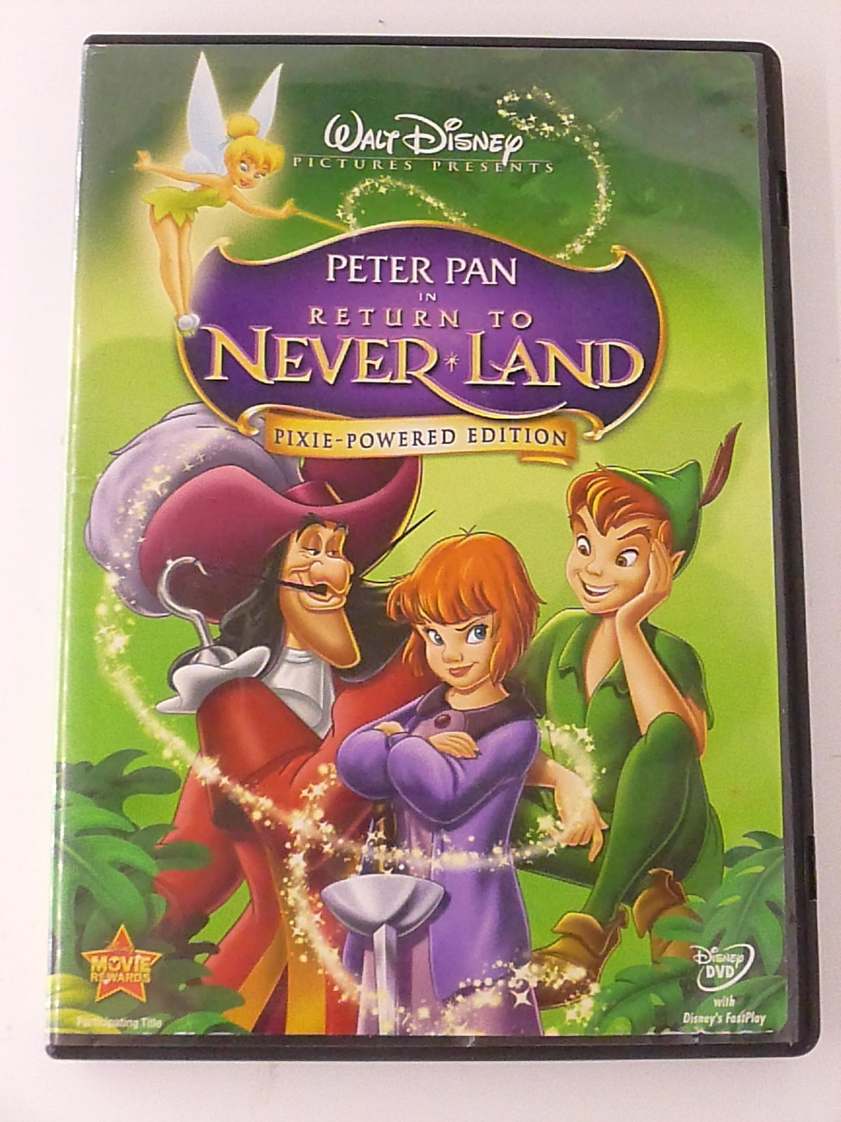 Peter Pan in Return to Neverland (DVD, Disney, 2002, Pixie Powered Ed.) - L04