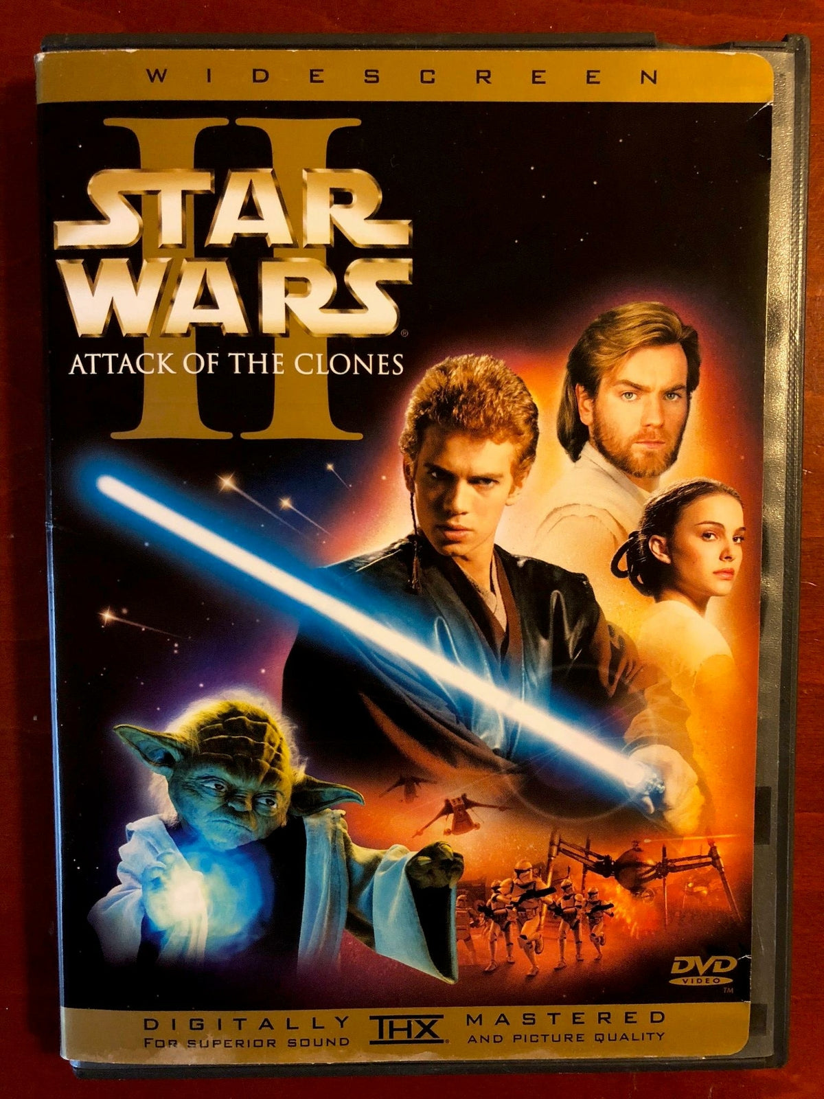 Star Wars II - Attack of the Clones (DVD, Widescreen, 2002) - K9