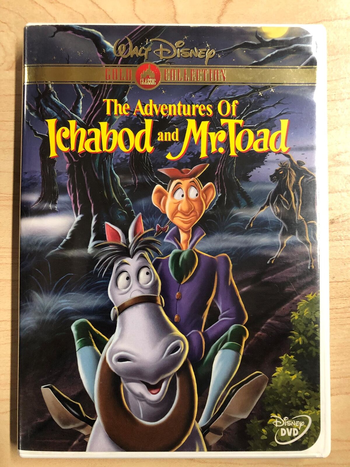 The Adventures of Ichabod and Mr. Toad (DVD, 1949, Disney, Gold Collec.) - L04