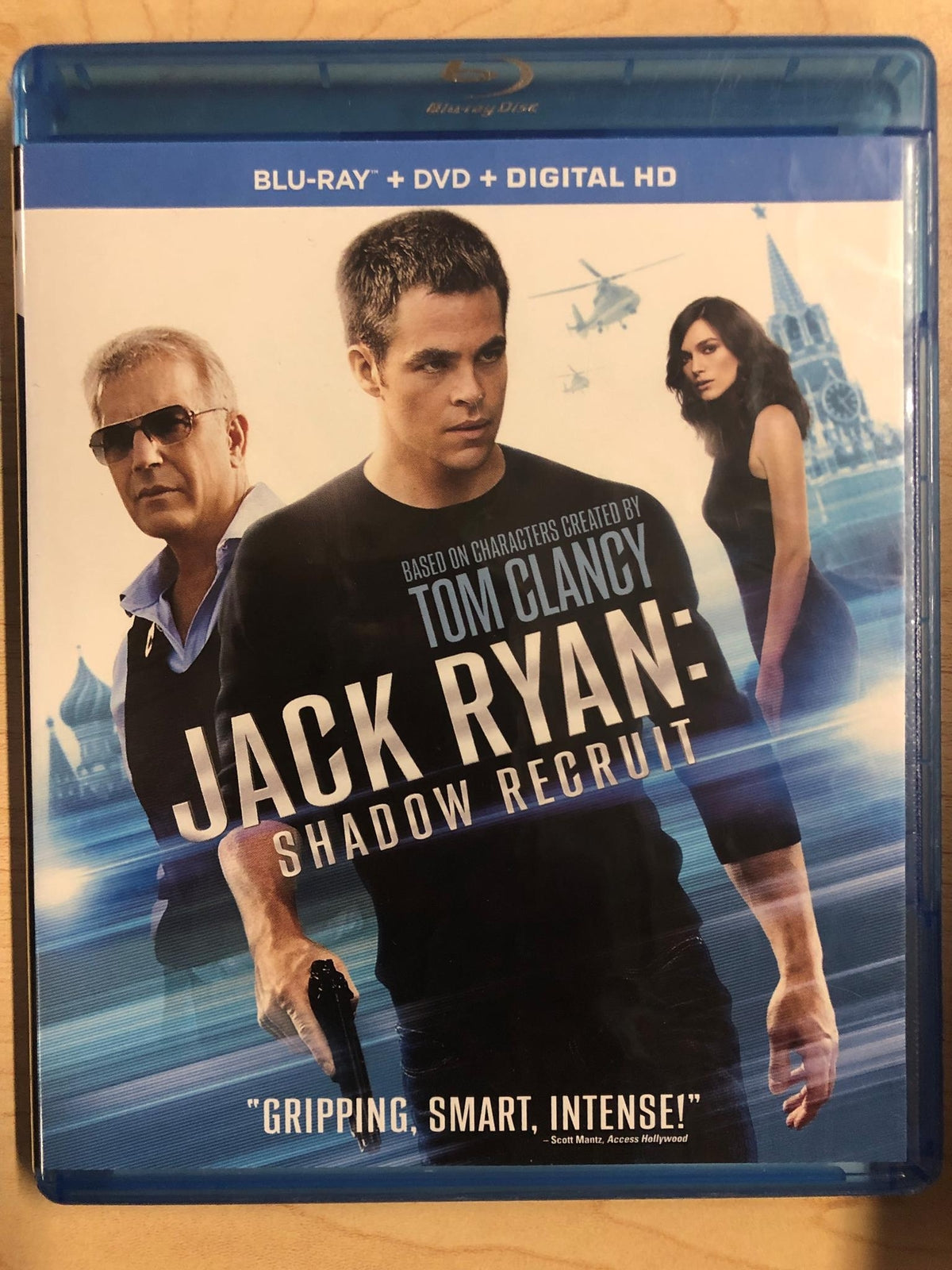 Jack Ryan - Shadow Recruit (Blu-ray, DVD, 2014) - K9