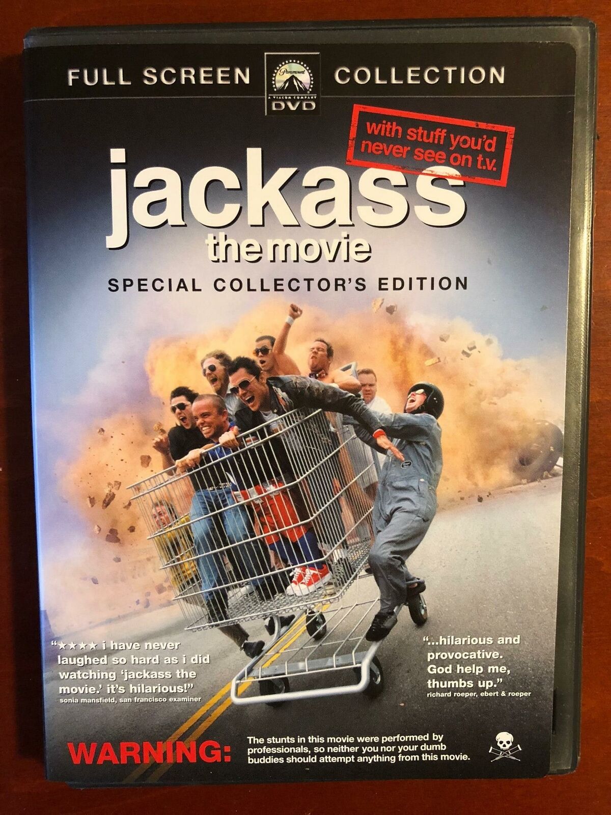 Jackass - The Movie (DVD, 2002, Full Screen) - K9