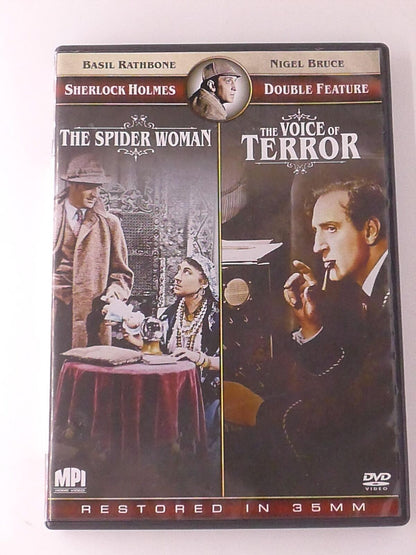 Sherlock Holmes - The Spider Woman - The Voice of Terror (DVD, 2-film) - K7
