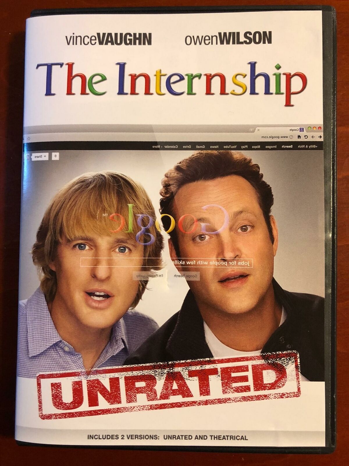 The Internship (DVD, 2013, unrated) - L04