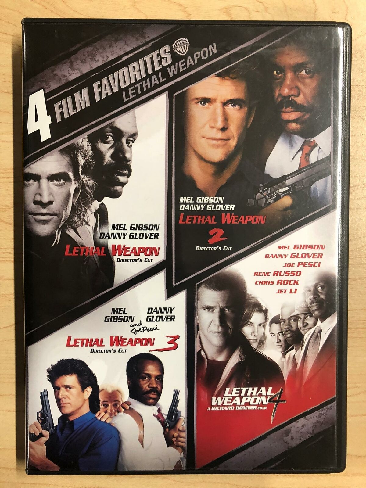 Lethal Weapon 1, 2, 3, 4 (DVD, 2-Disc, 4-film) - L04