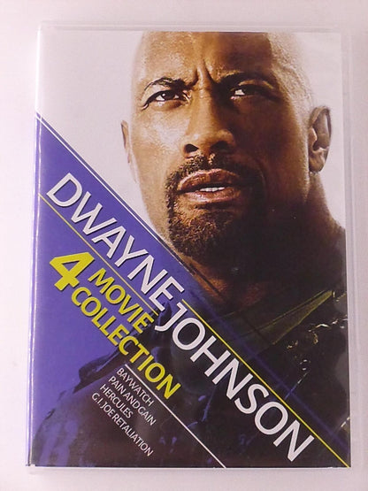 Dwayne Johnson - Baywatch, Pain and Gain, Hercules, G.I. Jo.. (DVD, 4-film) - K7