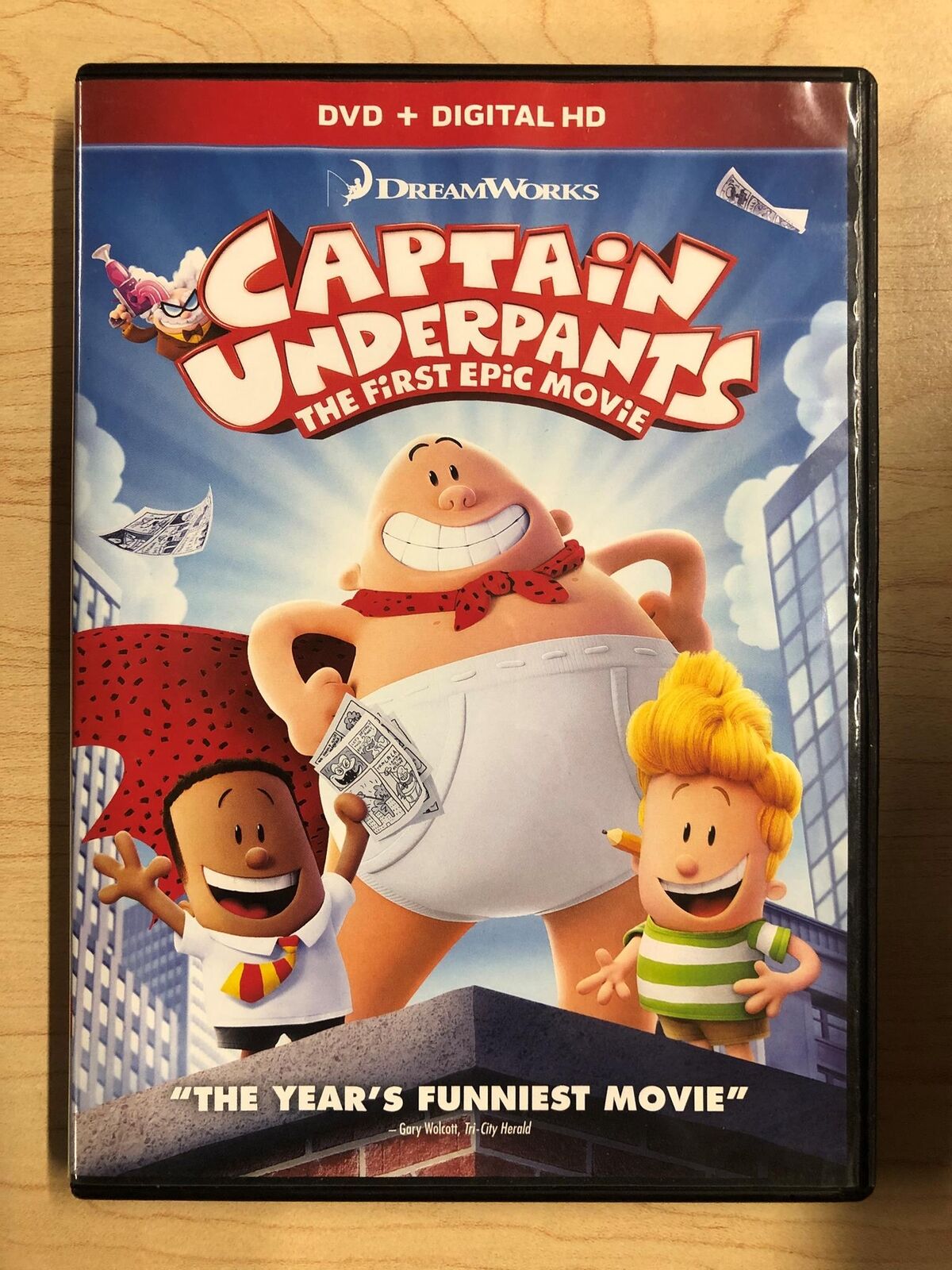 Captain Underpants The First Epic Movie (DVD, 2017) - L02