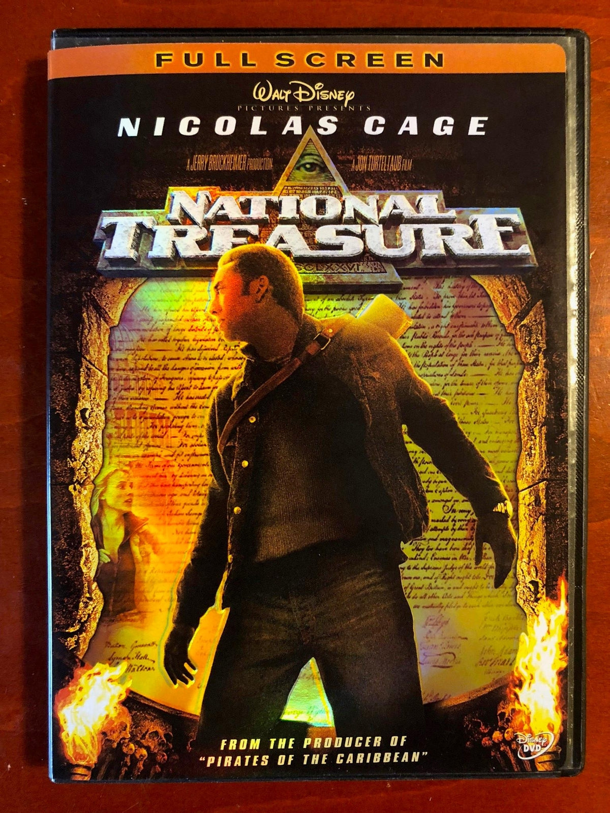 National Treasure (DVD, 2004, Full Screen, Disney) - L05