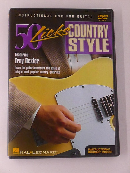 50 Licks Country Style featuring Troy Dexter (DVD, Guitar Instructional) - K0428
