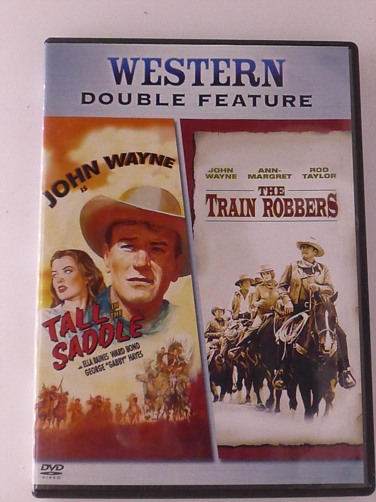 Tall in the  Saddle - The Train Robbers (DVD, John Wayne double feature) - K9