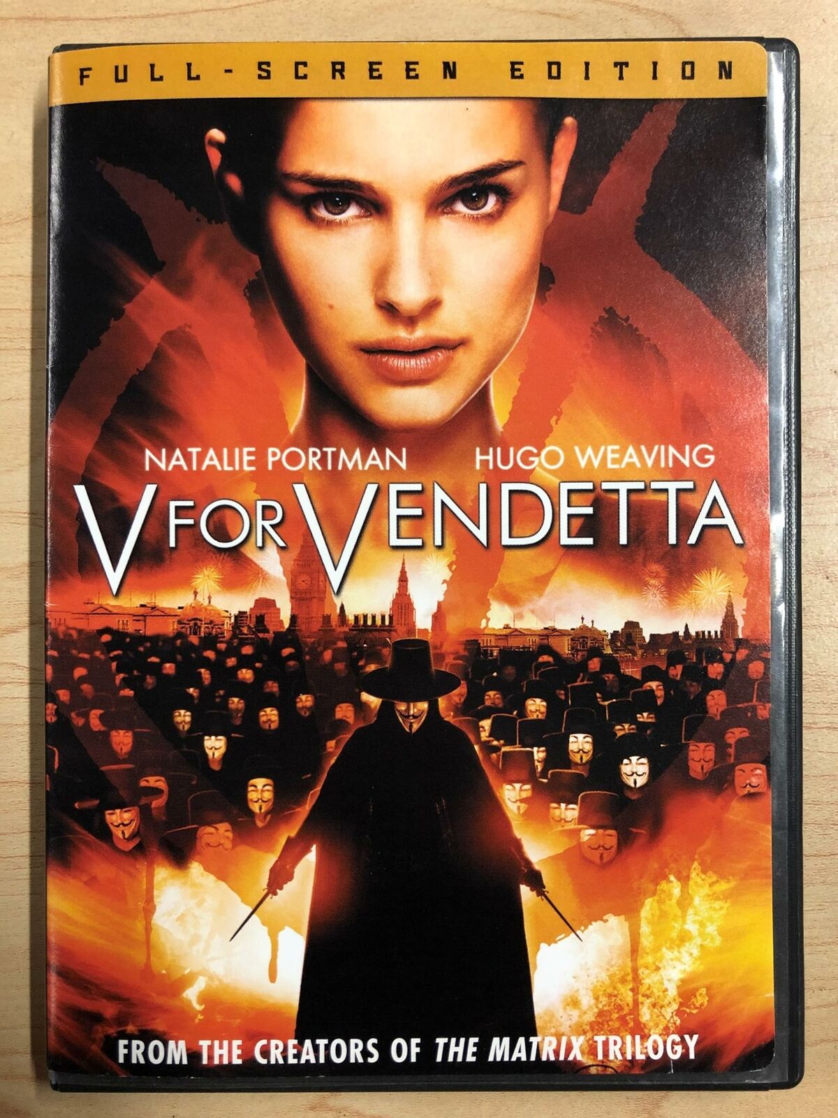 V for Vendetta (DVD, Full Screen, 2005) - K9