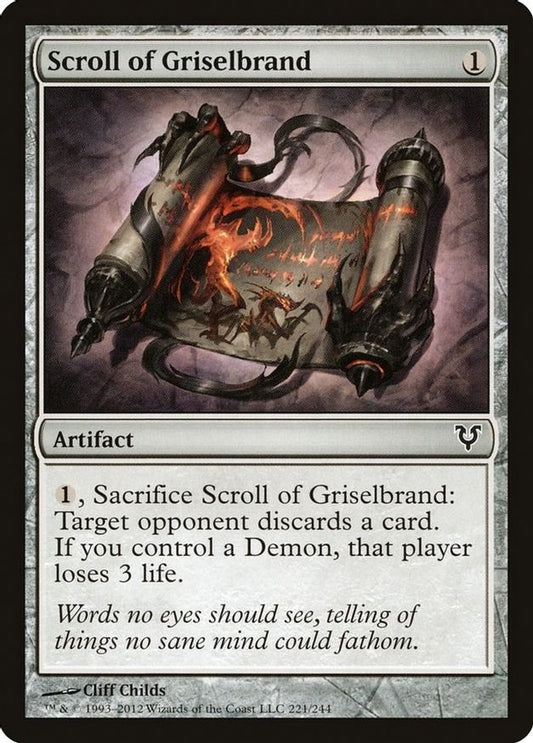 Scroll of Griselbrand | 221 | Avacyn Restored