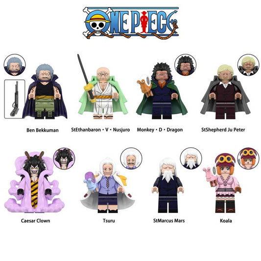 ONE PIECE Anime Minifigure Set of 8 Building Toys 1