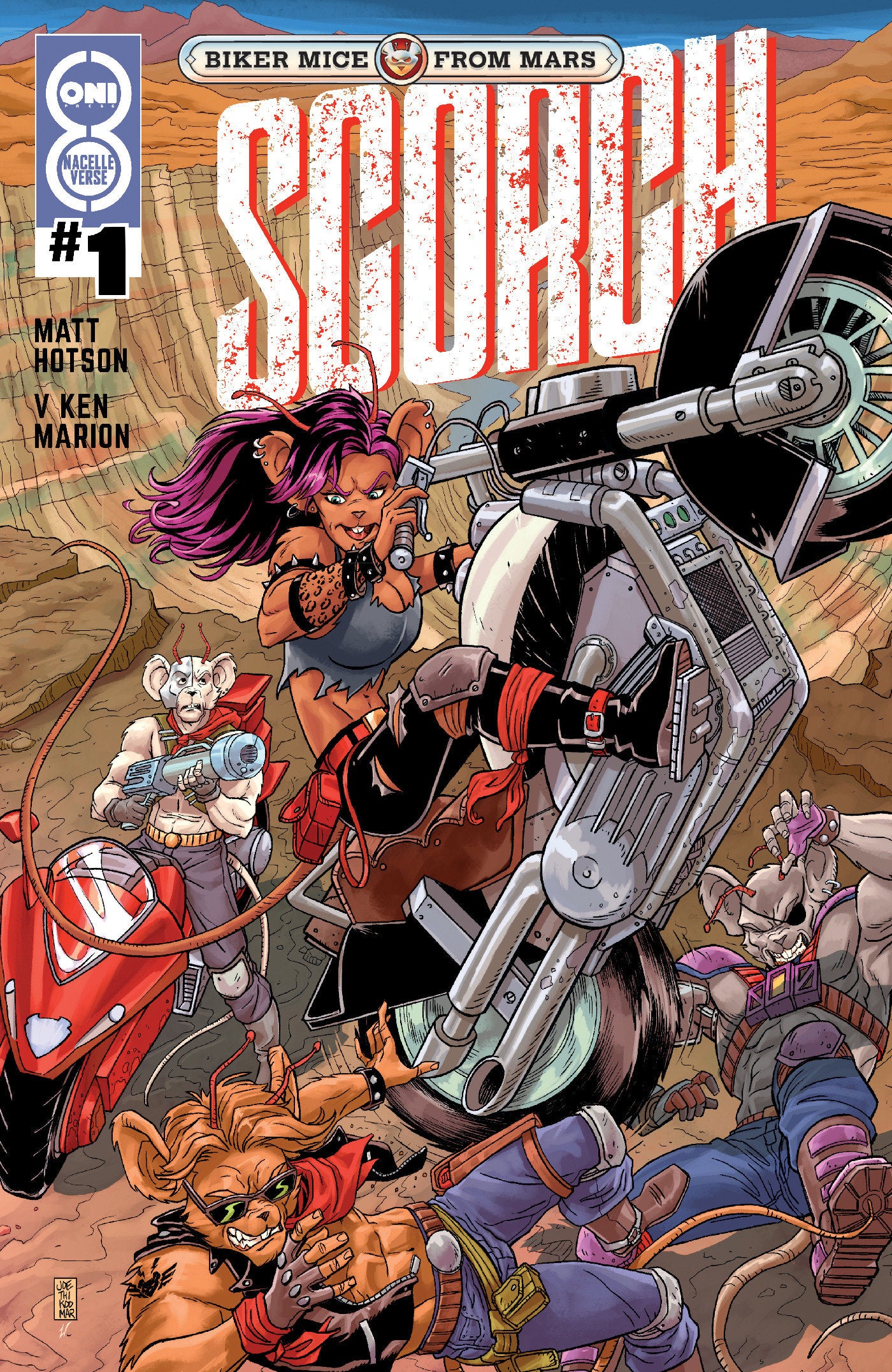 Biker MICE from MARS Scorch #1 Cover C - AJ JOTHIKUMAR VAR