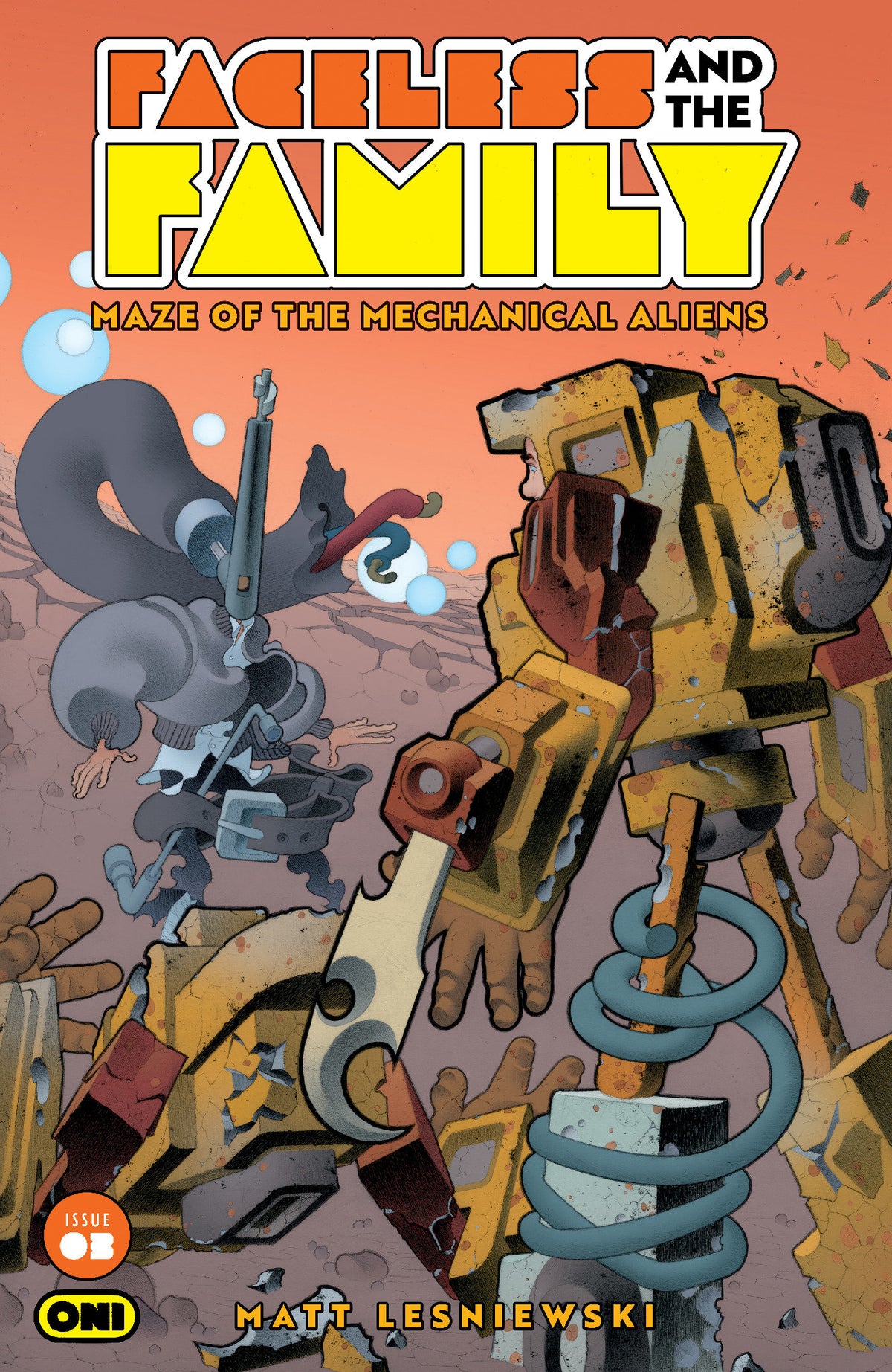 Faceless and the Family Maze of the Mechanical Aliens #3 (PRESALE 9/16/2026) You Pick Variant