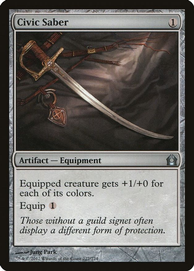 Civic Saber | 227 | Return to Ravnica